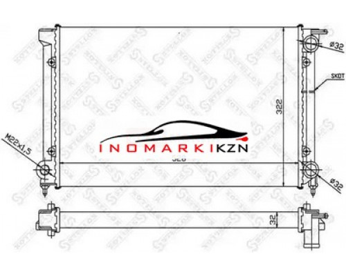 Купить Радиатор охлаждение двигателя STELLOX 1025000SX на SEAT Toledo I (1991–1999) в Казани