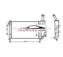 Радиатор FIAT PUNTO 1.2 99-