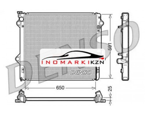 Купить Радиатор охлаждение двигателя DENSO DRM50046 на Toyota Land Cruiser Prado 120 Series (2002–2007) в Казани