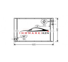 Радиатор AUDI A8 3.0-3.0D-4.0D-6.0 02-