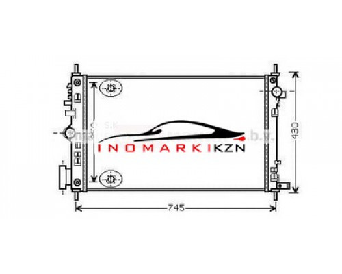 Заказать Радиатор OPEL INSIGNIA 2.0T A T 08- в Казани