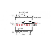 Радиатор CITROEN C3 1.4 02-