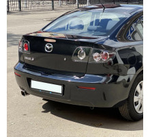 Бампер задний в цвет кузова Mazda 3 BK рестайлинг (2006-2009) седан