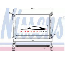 Радиатор двигателя NISSENS 62028A