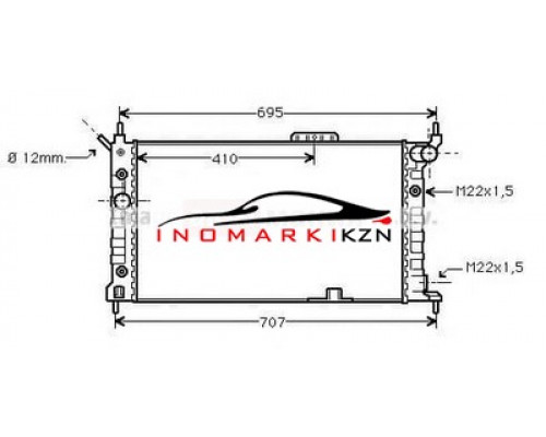 Заказать Радиатор OPEL ASTRA F 1.4-2.0 91-06 на Opel Astra F (1991–2002) в Казани