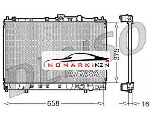 Заказать Радиатор двигателя DENSO DRM45002 на Mitsubishi Lancer VII (1995–2000) в Казани