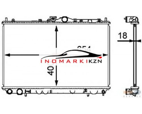 Заказать Радиатор MITSUBISHI CARISMA 1.6-1.8 95-07 в Казани