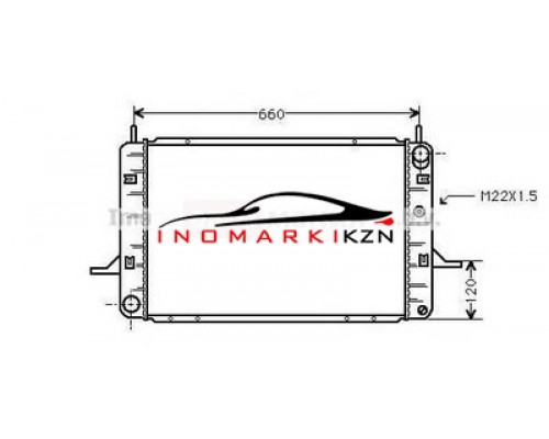 Купить Радиатор FORD SIERRA 2.0 2.9 87-94 в Казани
