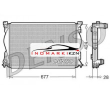 Радиатор двигателя DENSO DRM02036 на Audi A6 III (C6) (2004–2008)