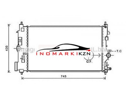 Купить Радиатор OPEL INSIGNIA ZAFIRA C 1.4T M T 08- в Казани