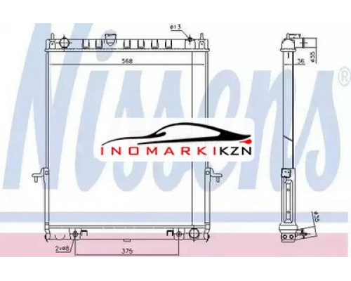 Купить Радиатор SUBARU FORESTER 2.0 2.5 M T 02- в Казани