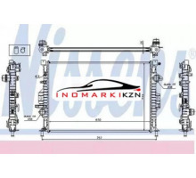 Радиатор двигателя NISSENS 65615A