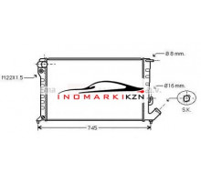 Радиатор CITROEN BERLINGO 1.9 D 09 98-00