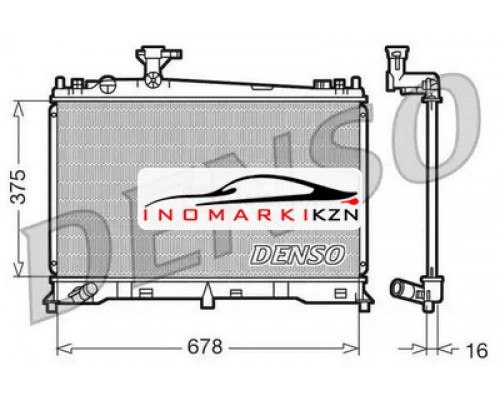 Заказать Радиатор охлаждение двигателя DENSO DRM44010 на Mazda 6 I (GG) (2002–2005) в Казани