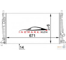 Радиатор FORD FOCUS 1.4-2.0 2.0TD 04-