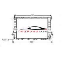Радиатор AUDI 100 2.6 2.8 92-95