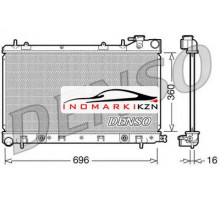 Радиатор SUBARU FORESTER 2.0 02-