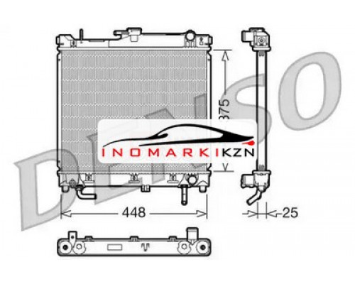 Купить Радиатор охлаждение двигателя DENSO DRM47003 на Suzuki Jimny III (1998–2005) в Казани