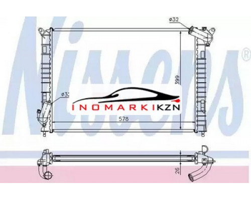 Заказать Радиатор двигателя NISSENS 69701A на MINI Hatch I (2000–2006) в Казани