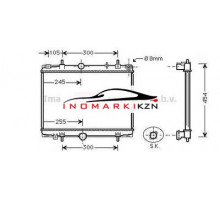 Радиатор CITROEN C5 2.0D 95-05