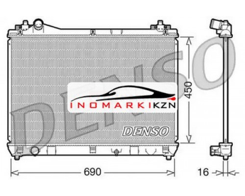 Заказать Радиатор охлаждение двигателя DENSO DRM47016 на Suzuki Grand Vitara III (2005–2008) в Казани